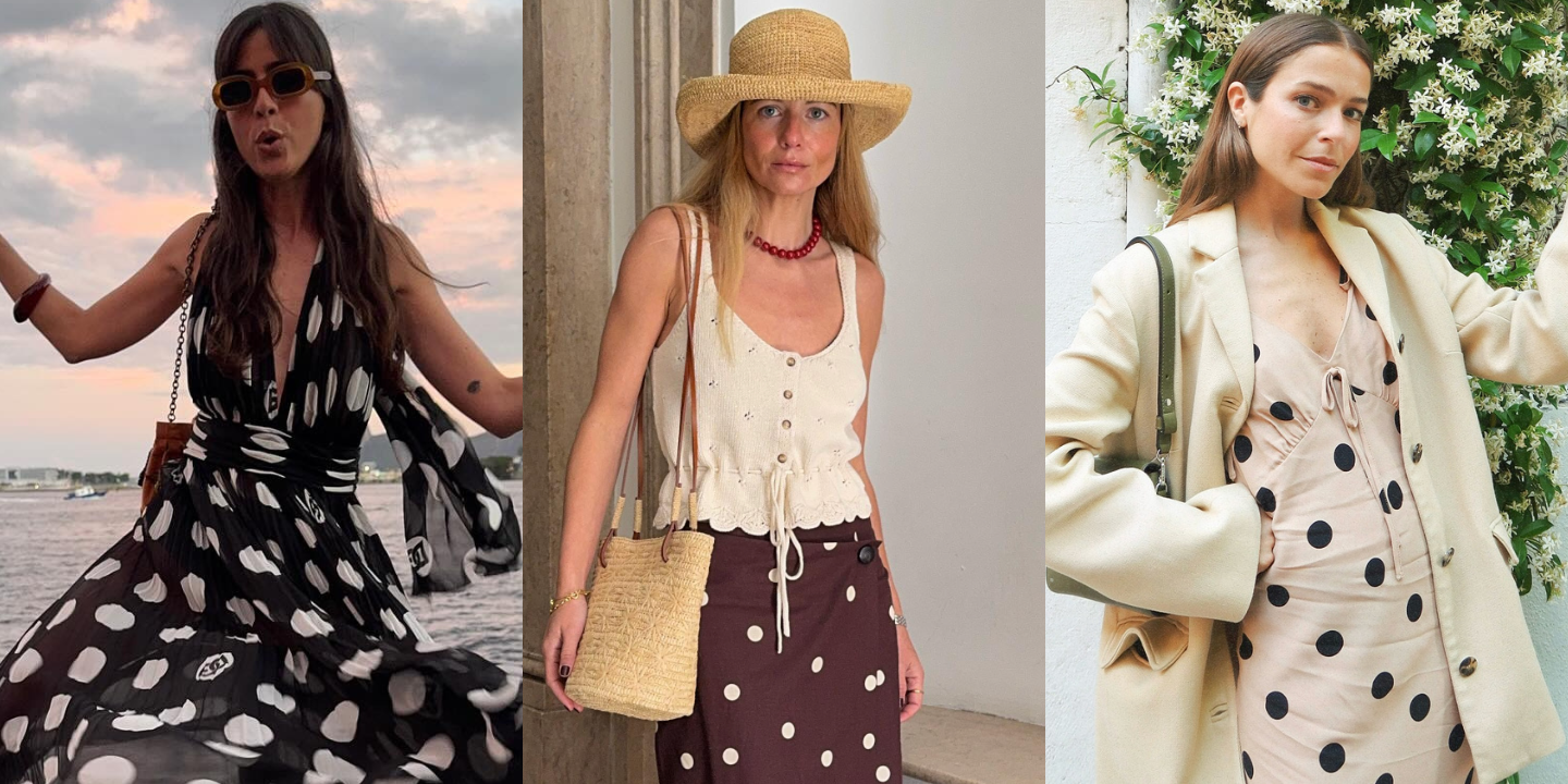 As polka dots são o padrão mais badalado do momento. Inspire-se nestes 17 looks das influenciadoras