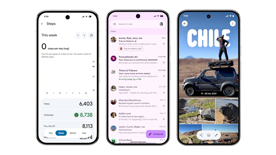 Google Apps com novo design para Android 16