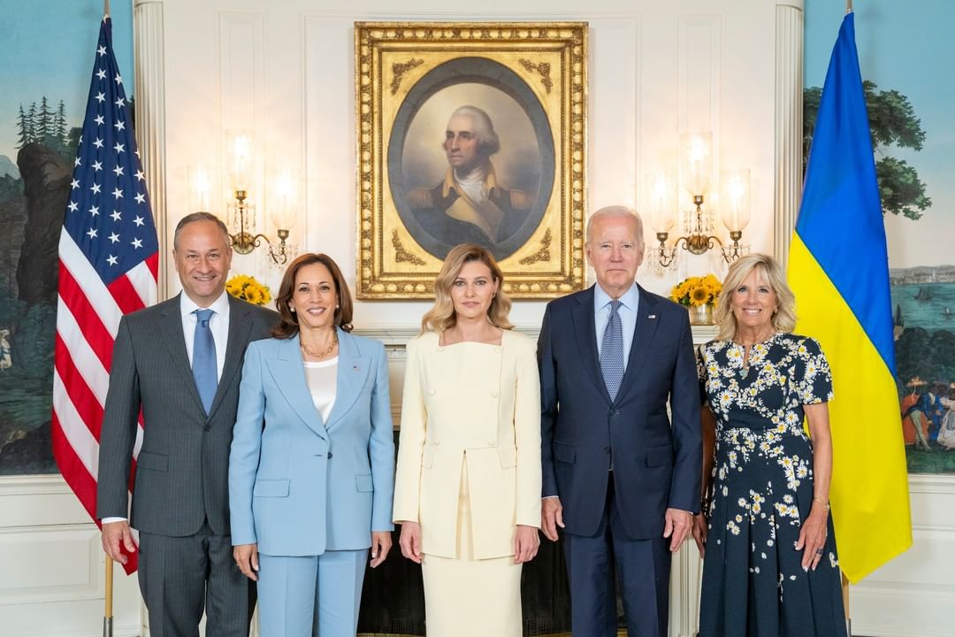 Primeira-dama ucraniana revê Jill Biden na Casa Branca. “É tão bom vê-la de novo”