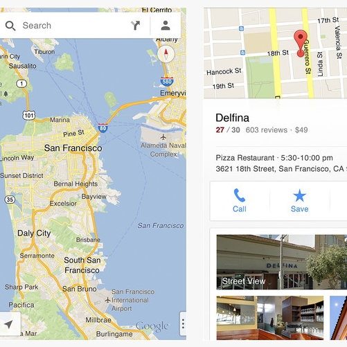 Google Maps com nova versão para iPhone