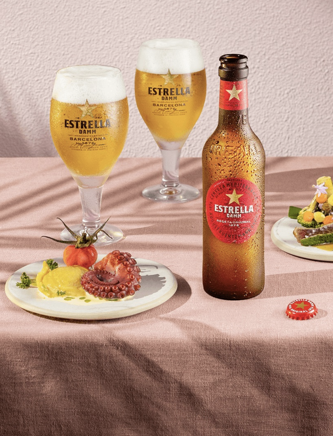 Vem aí uma experiência de degustação de tapas com cerveja Estrella Damm no copo