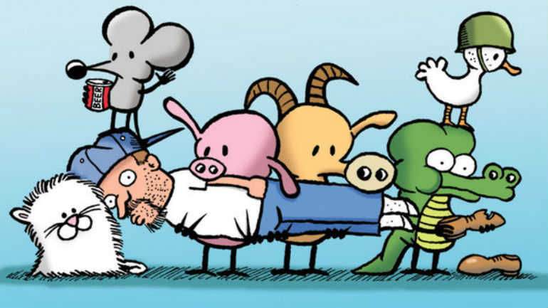 A homenagem de um cartonista à sua cadela que morreu de cancro