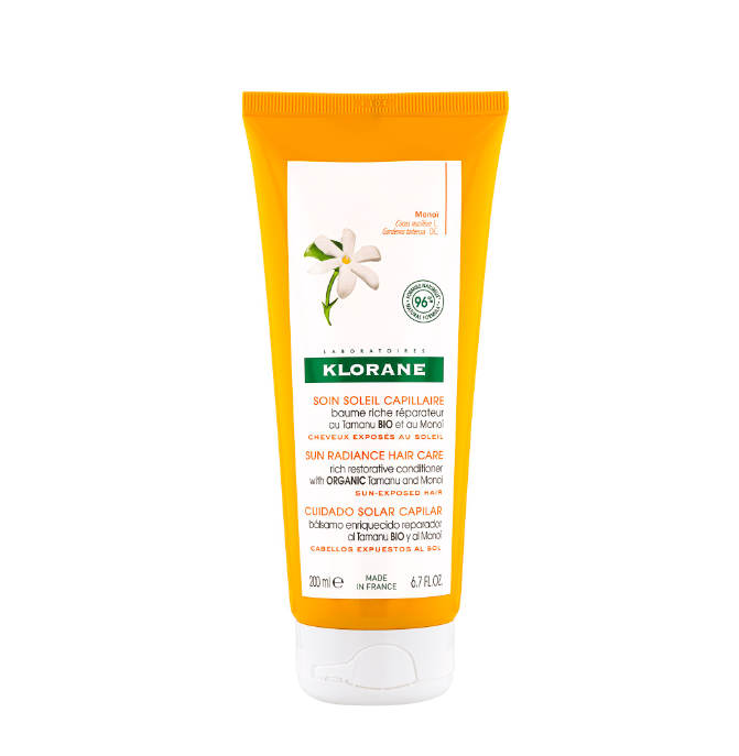 Klorane, Bálsamo com Tamanu Bio e Monoi Cuidado Solar Capilar
