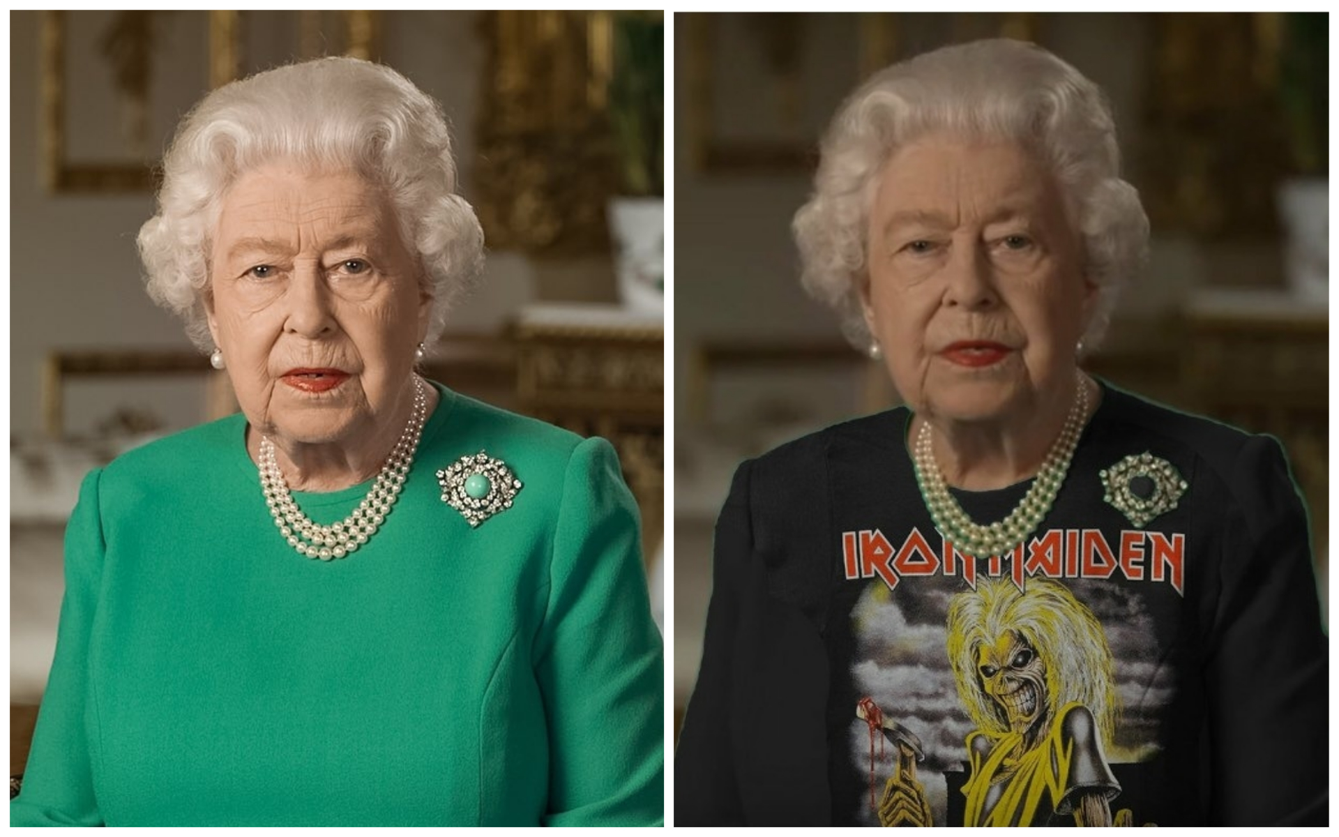 A camisola verde da rainha Isabel II foi o melhor que podia ter acontecido aos photoshoppers: estes 35 memes são hilariantes