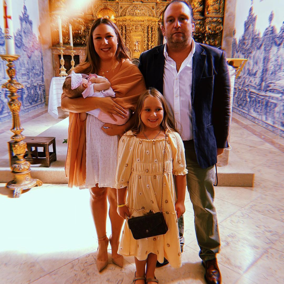 Eduardo e Joana Madeira batizaram a filha mais nova. Veja as fotos do dia especial