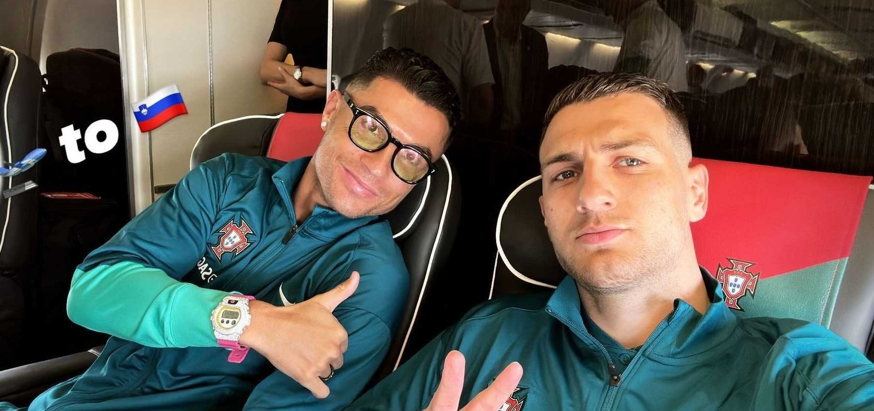 CR7 usa relógio igual ao de Georgina. É cor de rosa, cheio de diamantes e custa uma pipa de massa