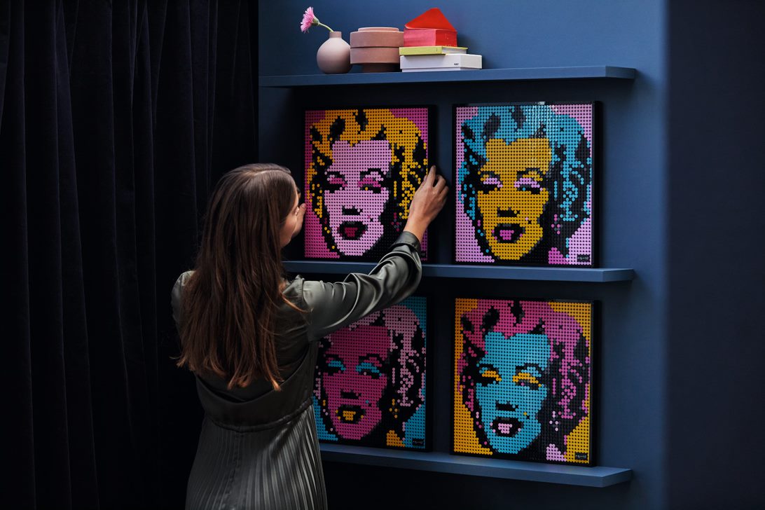 A nova linha LEGO é incrível e permite recriar em quadro figuras como Marylin Monroe ou Darth Vader