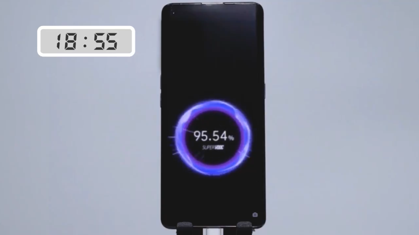 Há um novo sistema de carregamento rápido de 125 W que promete chegar aos 100% em 20 minutos