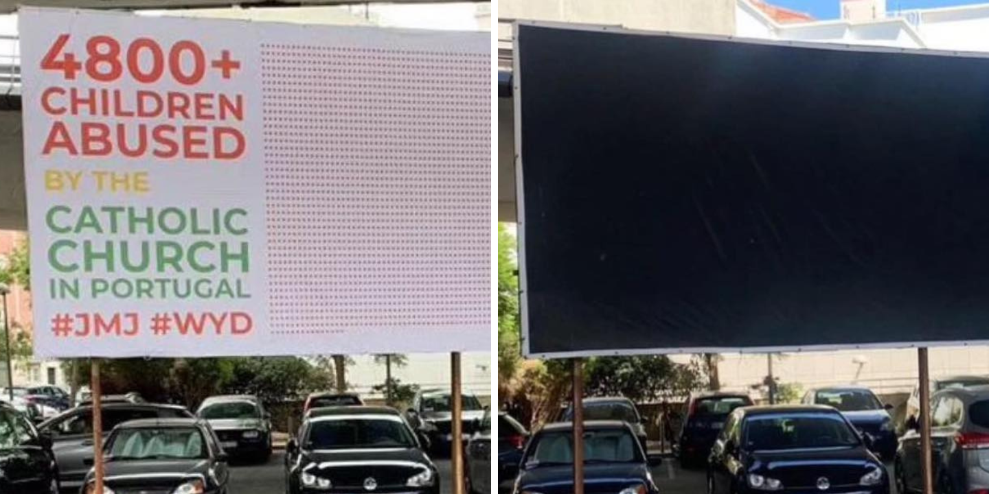 Autarquia manda retirar cartaz contra abusos sexuais na Igreja. Autores falam em “forma de censura ilegal”