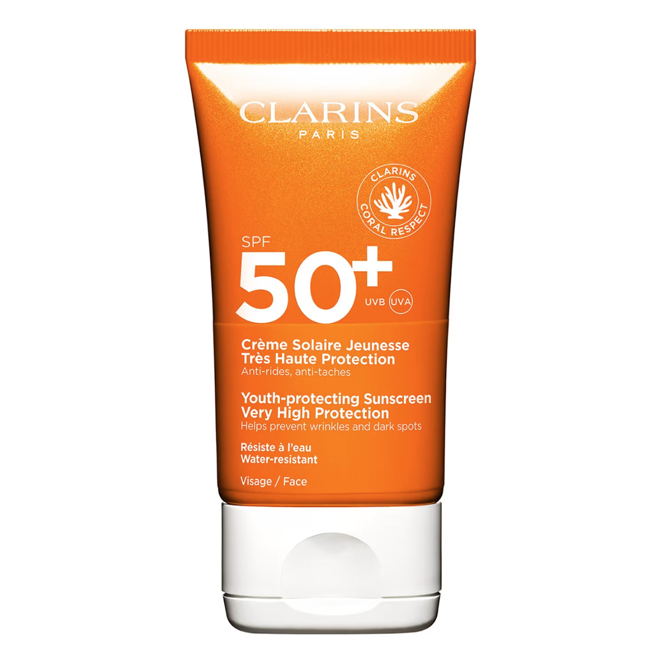 Clarins, Crème Solaire Jeunesse Très Haute Protection SPF 50+ Protetor Solar Acabamento Mate
