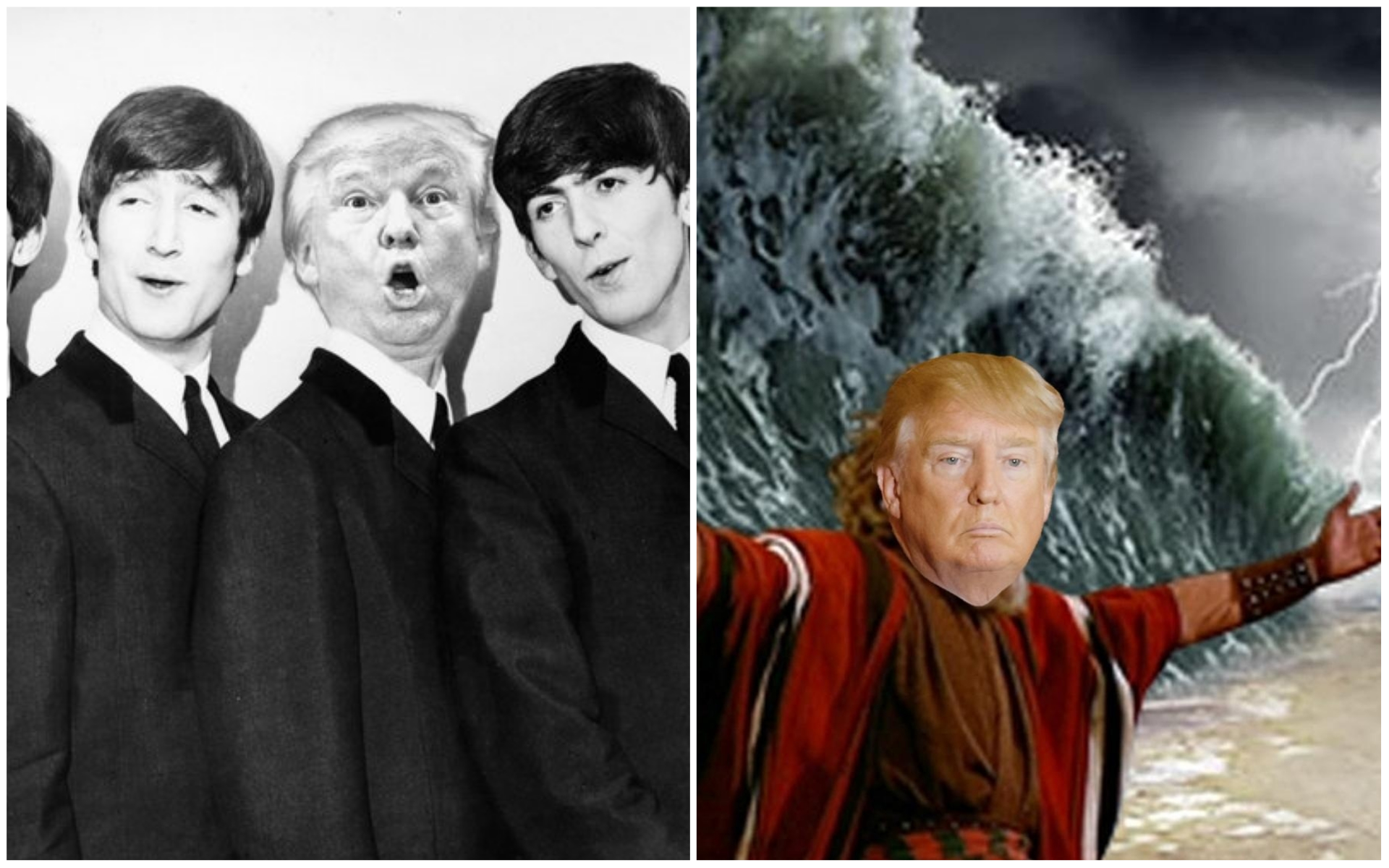 Donald Trump era um dos Beatles? E separou as águas como Moisés?