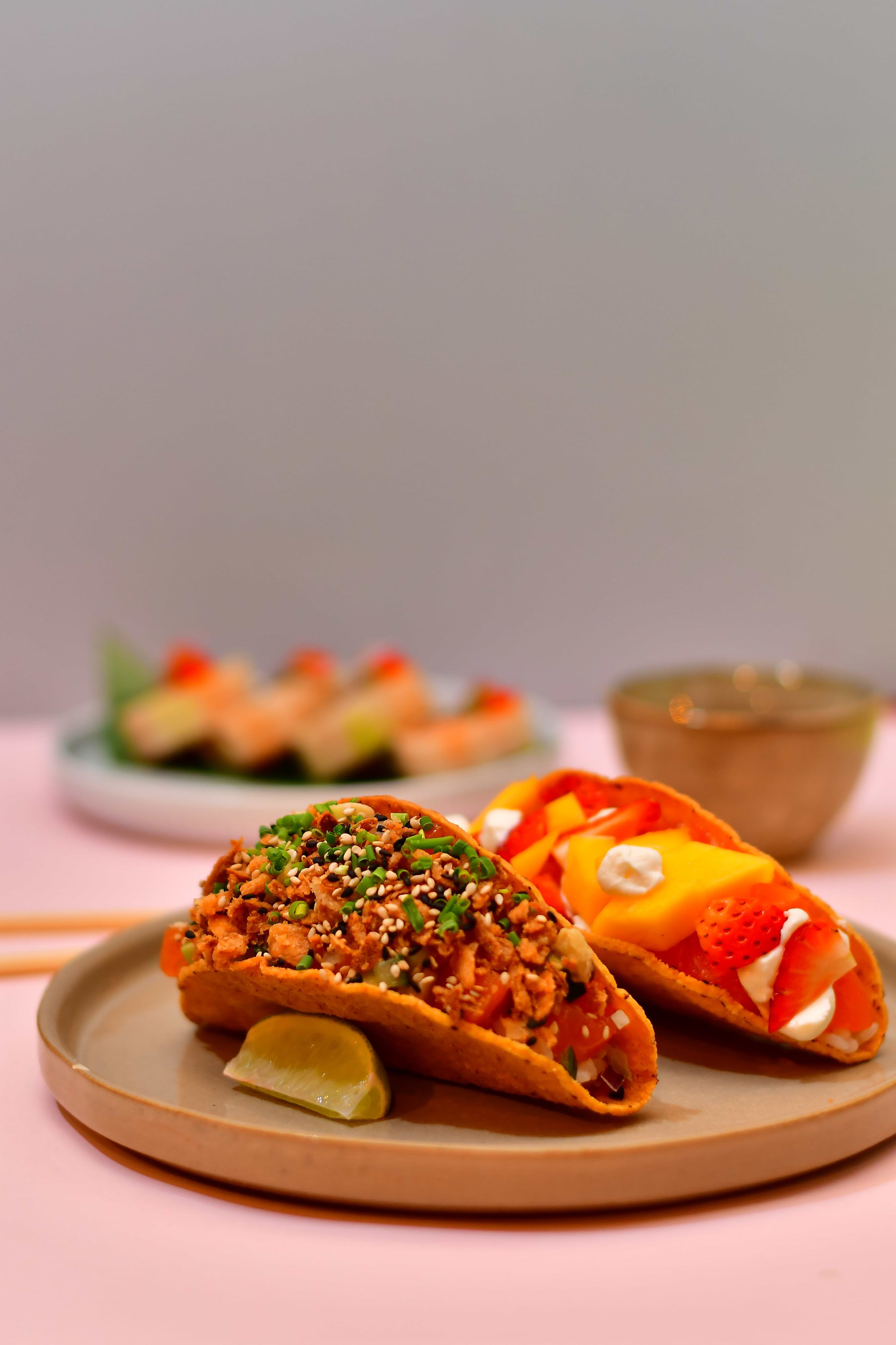 Sabe que dia é hoje? Dia de tacos japoneses grátis no FishFish Sushi