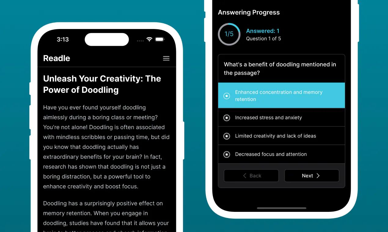 Melhore o inglês a ler e a responder a perguntas geradas por algoritmos de IA