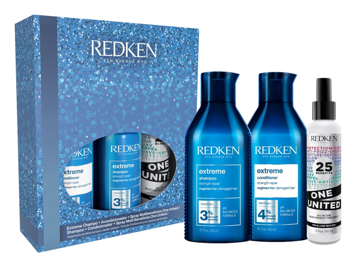 Redken, Coffret Extreme Shampoo + Condicionador + One United Spray