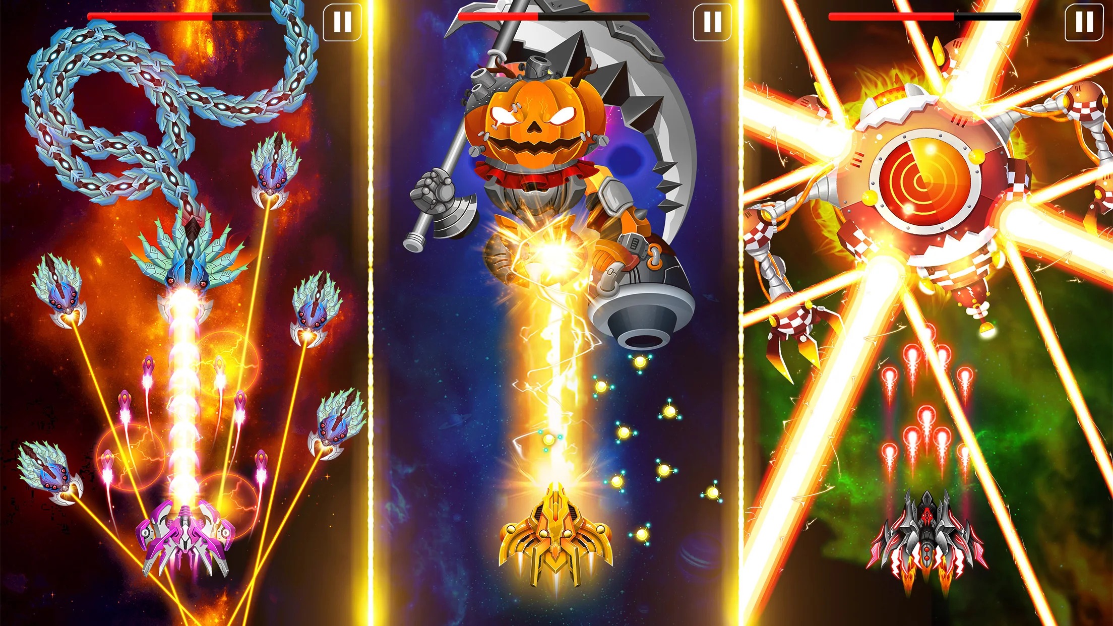Proteja a galáxia dos invasores com o Space shooter: Galaxy attack