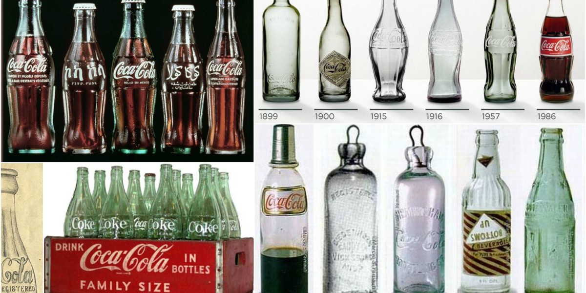 A evolução das garrafas e das latas de Coca-Cola nos últimos 130 anos ...