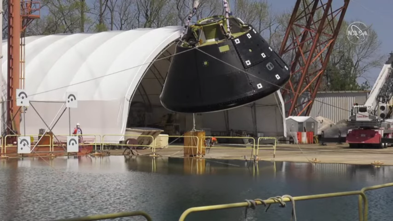 Cápsula Orion faz um “mergulho” bem-sucedido no mais recente teste da NASA