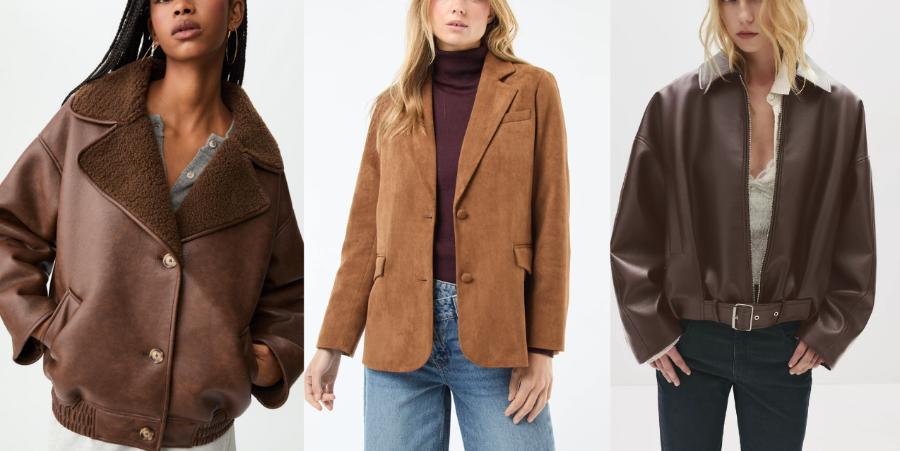 O castanho é tendência e veio para ficar. 10 sugestões de casacos cheios de pinta e intemporais desde 22,99€