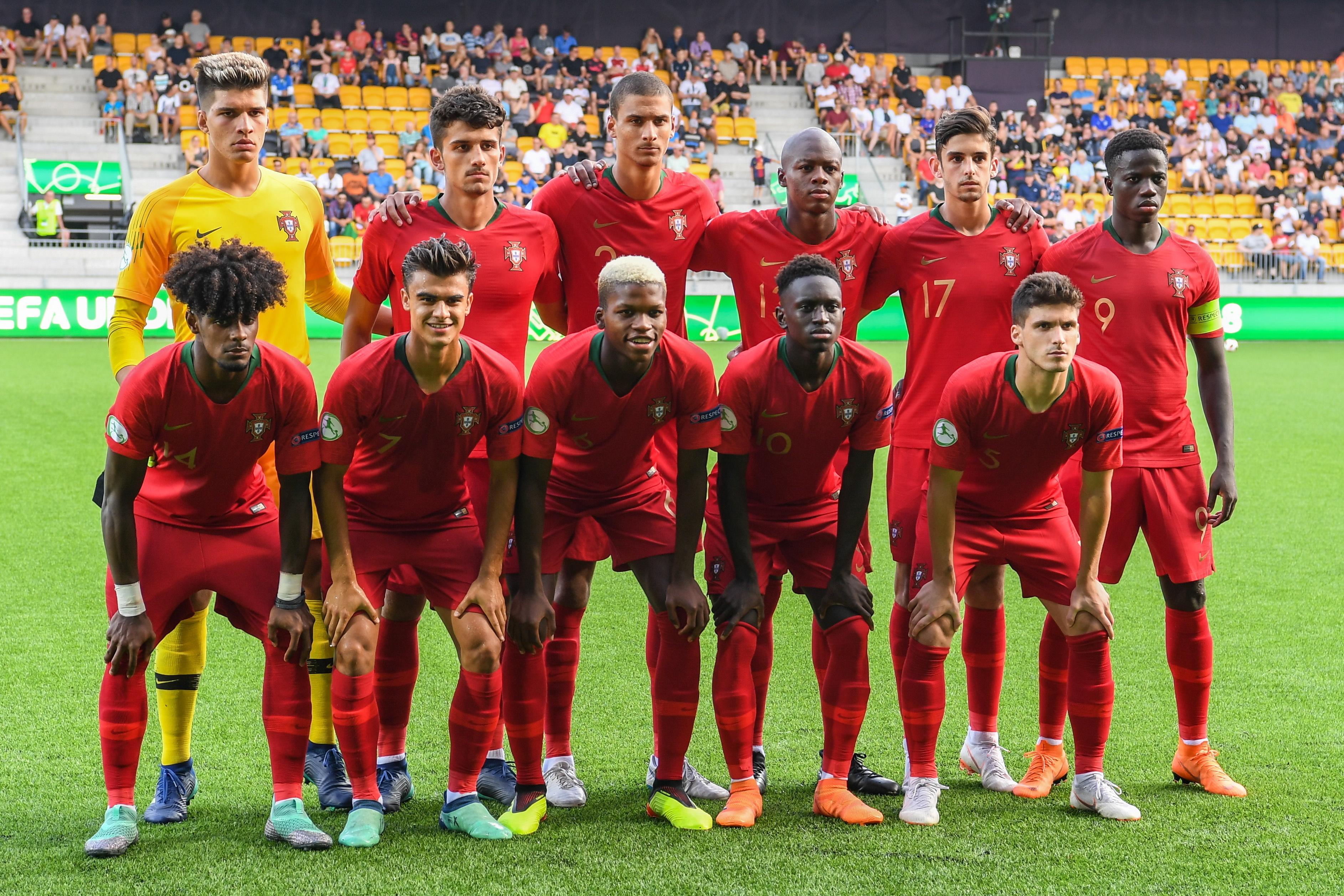 Já são conhecidos os 'onzes' para a final do Europeu de sub-19 entre  Portugal e Itália