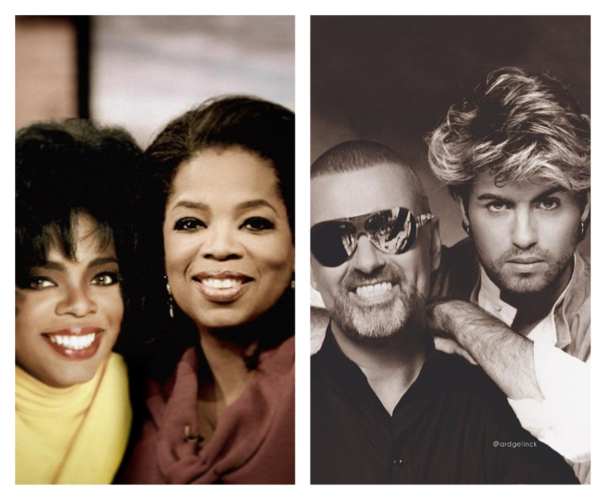 Veja como eram Oprah, George Michael ou Michelle Obama quando eram novos