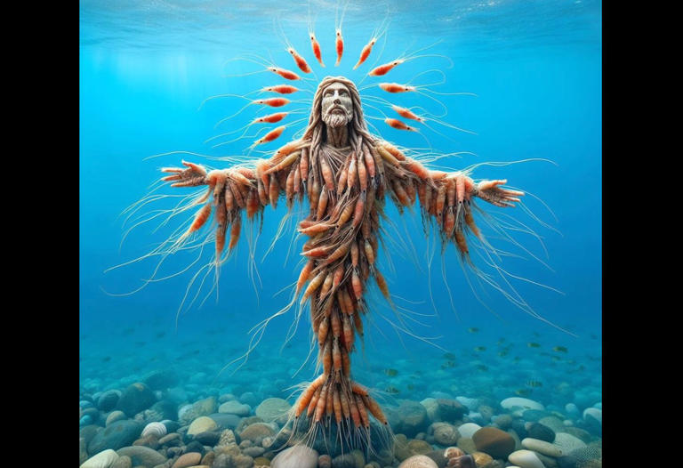 Imagens criadas com IA estão a pôr o Facebook em alvoroço. Os “Shrimp Jesus” são das representações mais bizarras
