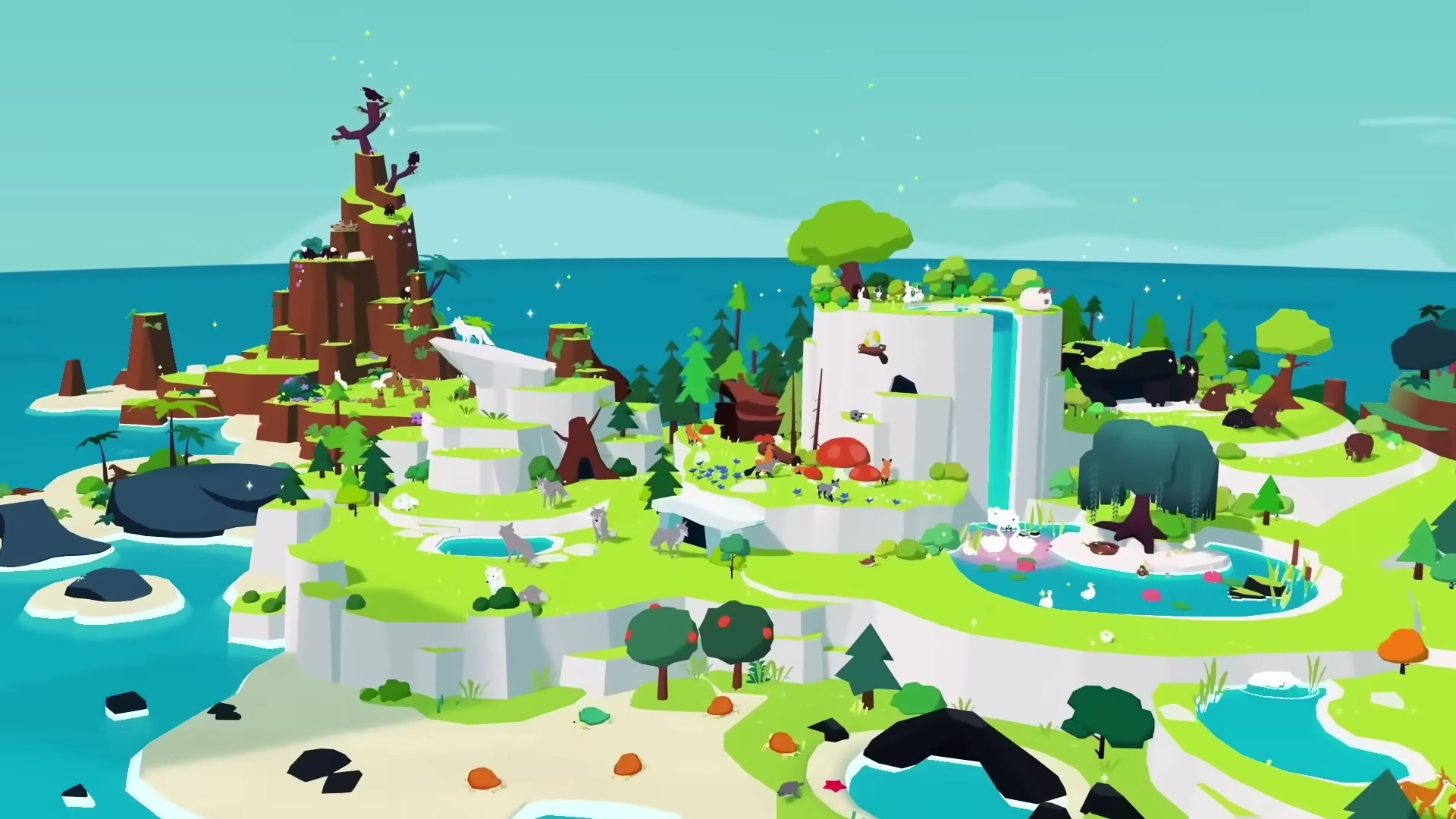 Crie um pequeno paraíso virtual e relaxe com a natureza em Forest Island