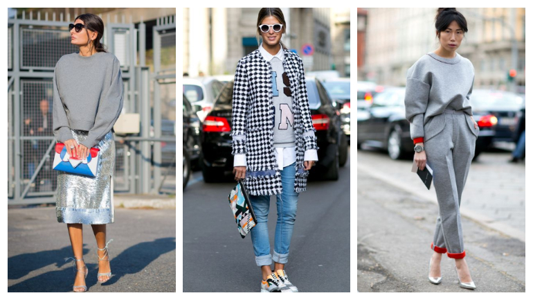 As sweatshirts já não servem só para ir ao ginásio — agora querem-se no look do dia a dia