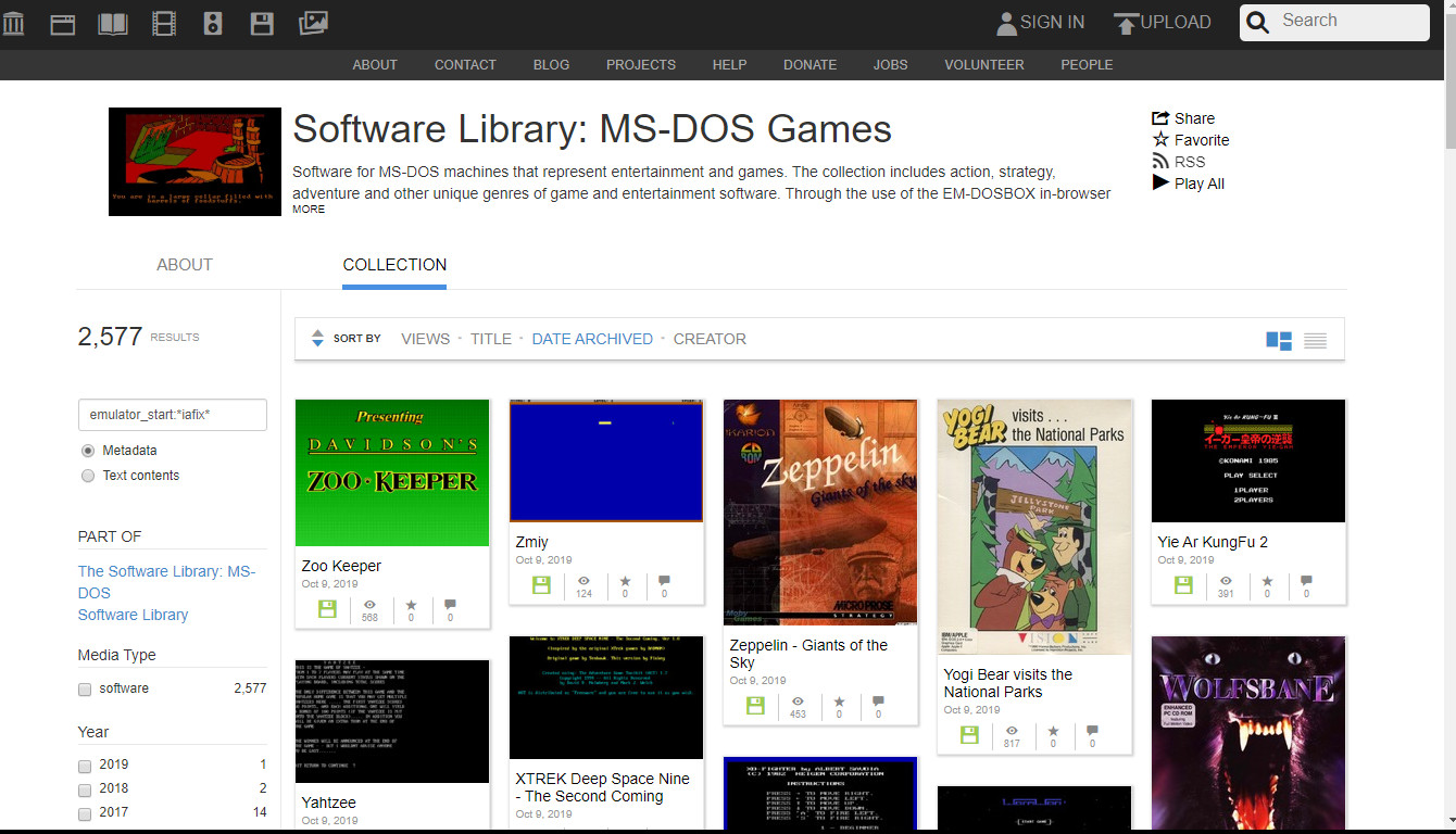 Internet Archive recebe 2.500 jogos clássicos de PC-DOS que podem ser  jogados no browser - Site do dia - SAPO Tek