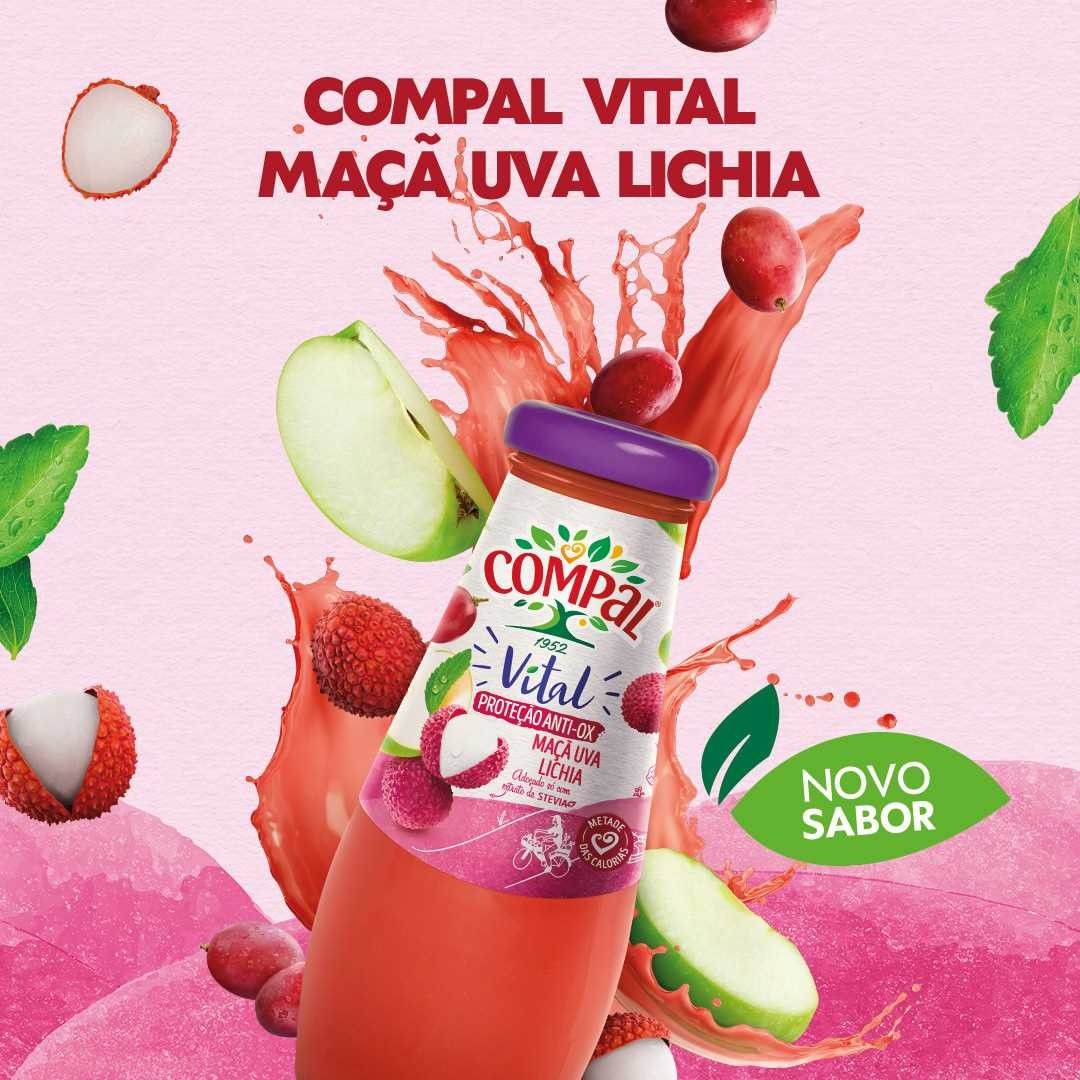 Refrescante e com metade das calorias. Compal lança novo sabor a pensar no verão