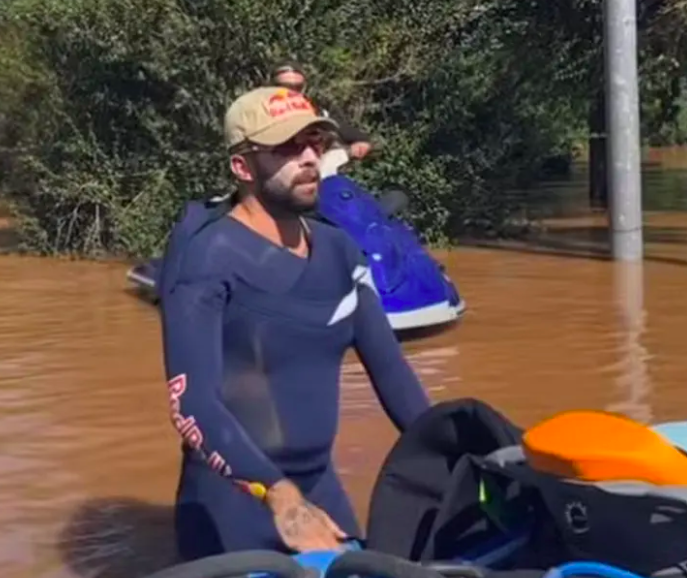 Ex de Luana Piovani infetado por águas contaminadas no Brasil. “Passou gente morta, milhões de bactérias”