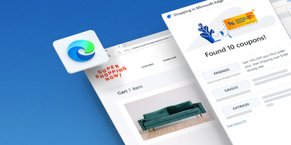 Microsoft adicionou uma ferramenta de cupões de desconto para compras online no browser Edge