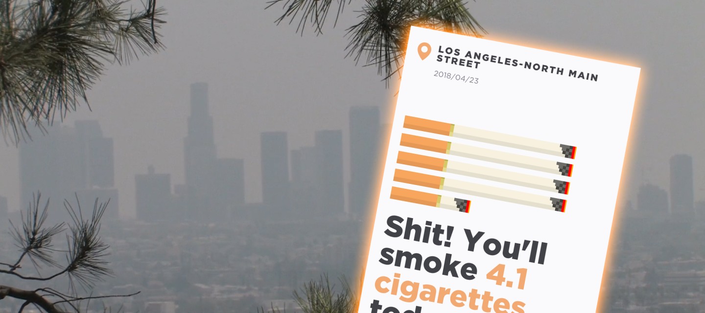 Poluição. Um dia em Lisboa equivale a fumar quantos cigarros? E no Porto? E em Londres?