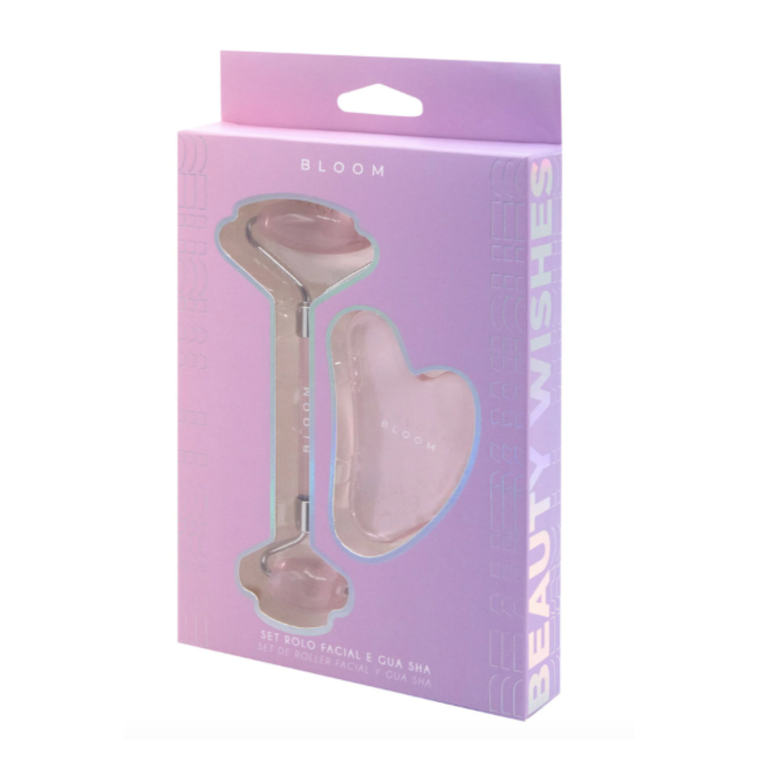 Bloom Beauty, Pack Rolo Facial e Gua Sha Beauty Wishes