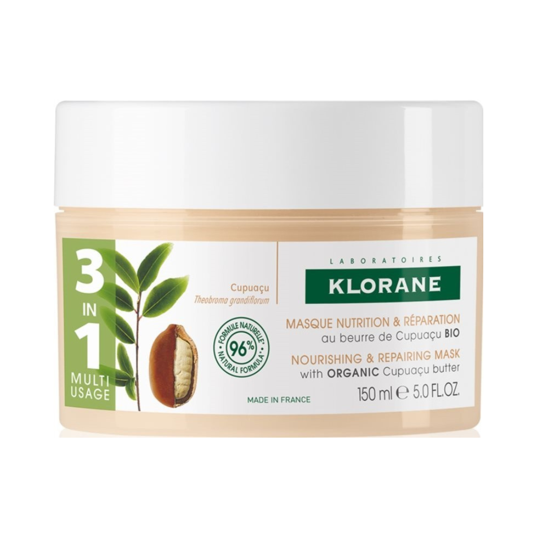 Klorane, Máscara 3 em 1 Manteiga Cupuaçu Bio Reparador e Nutritivo