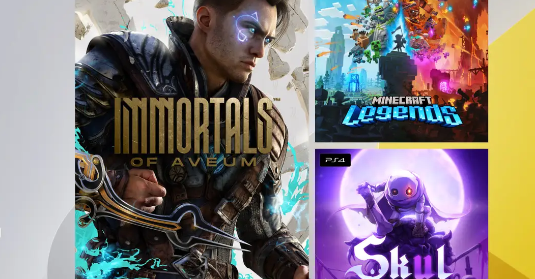 Immortals of Aveum e Minecraft Legends disponíveis no serviço PS Plus de abril que já pode resgatar