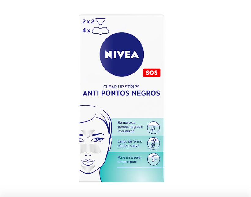 Nivea, Clear-Up Strip Banda De Rosto Anti Pontos Negros