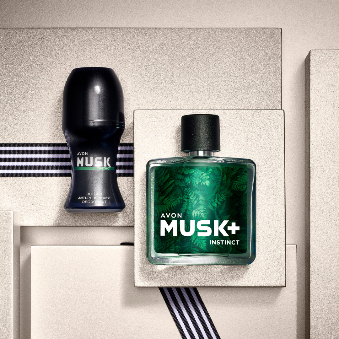 Avon, Conjunto Musk+ Instinct Eau De Toilette