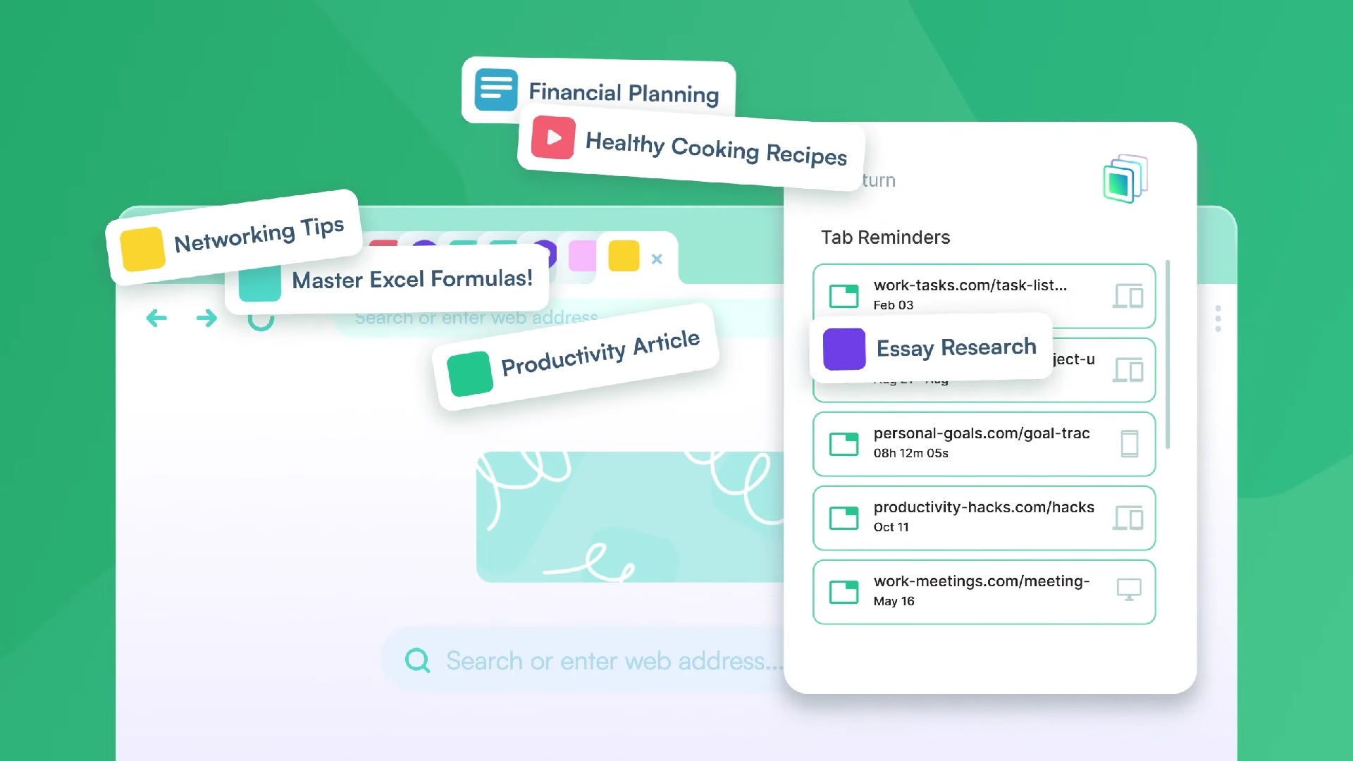 Organize os separadores que guardou para mais tarde no browser com a Tab Reminder