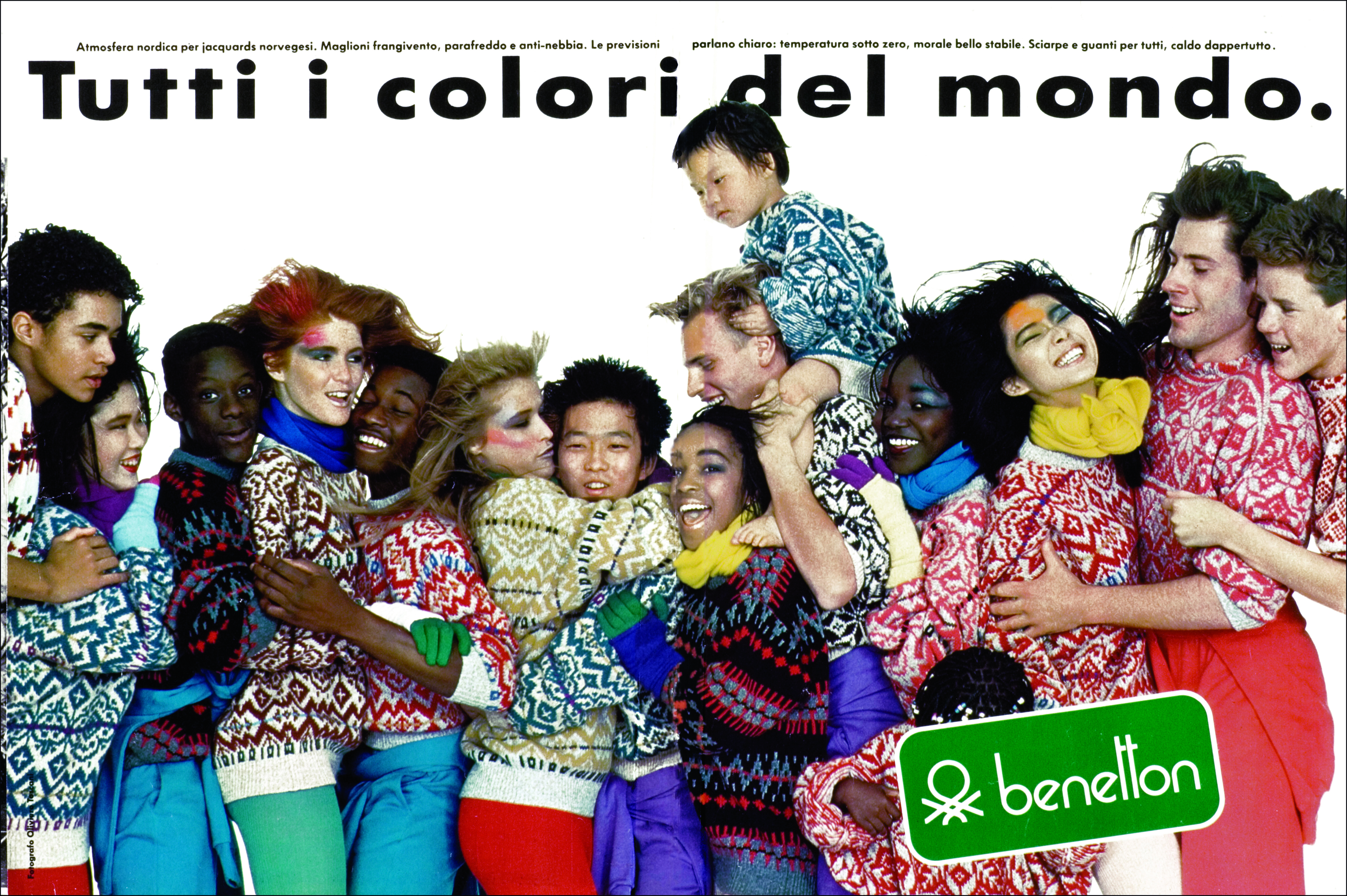 16 peças da Benetton para celebrar Oliviero Toscani, autor das campanhas controversas da marca