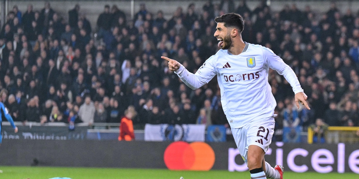 Aston Villa vence na Bélgica e está com um pé nos quartos-de-final da Champions