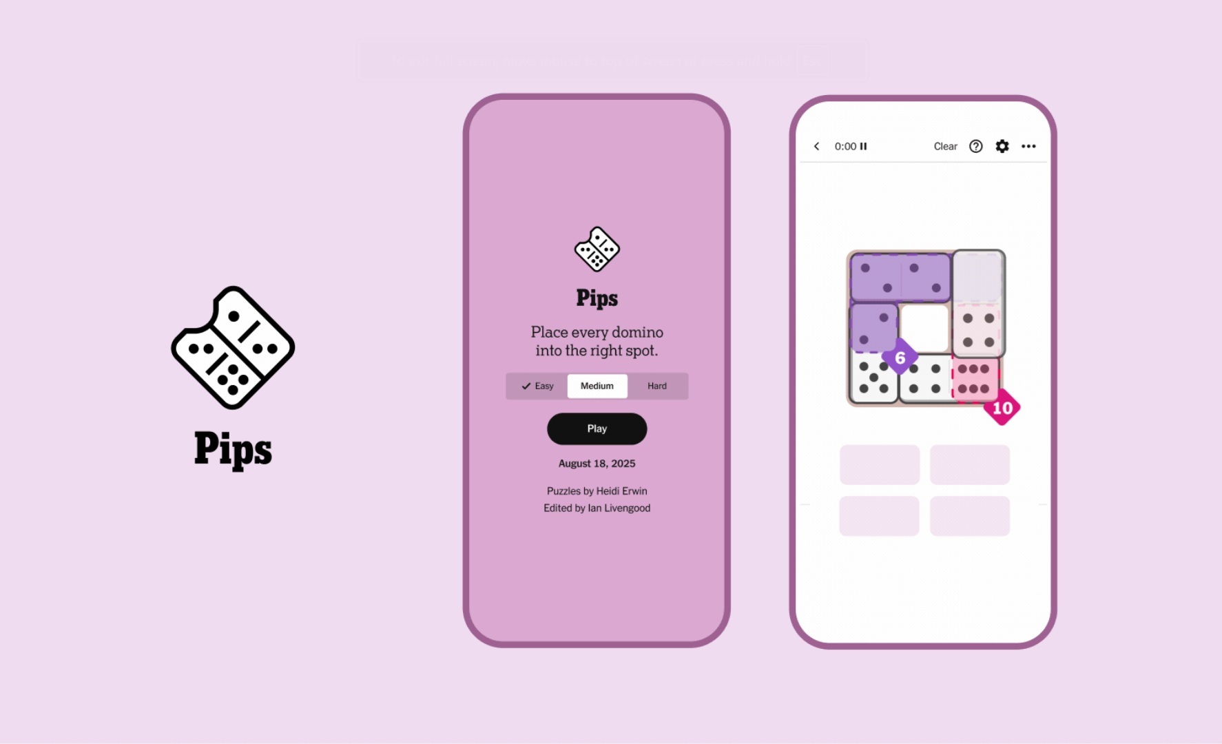 Pips mistura dominós com quebra-cabeças e tem desafios diários para testar a sua mente