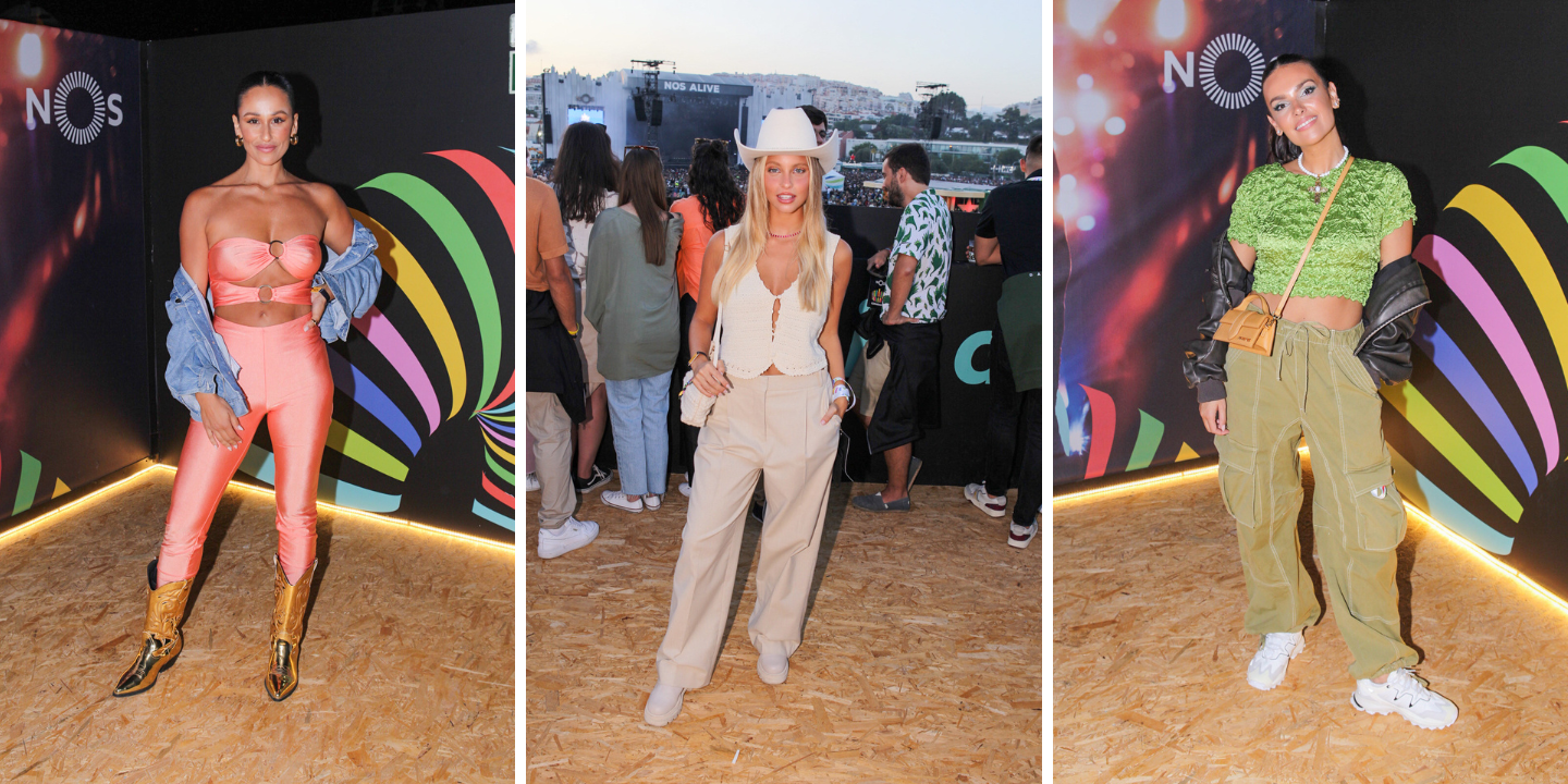 De Magui Corceiro a Rita Pereira. Eis os looks com que os famosos arrasaram no segundo dia de NOS Alive
