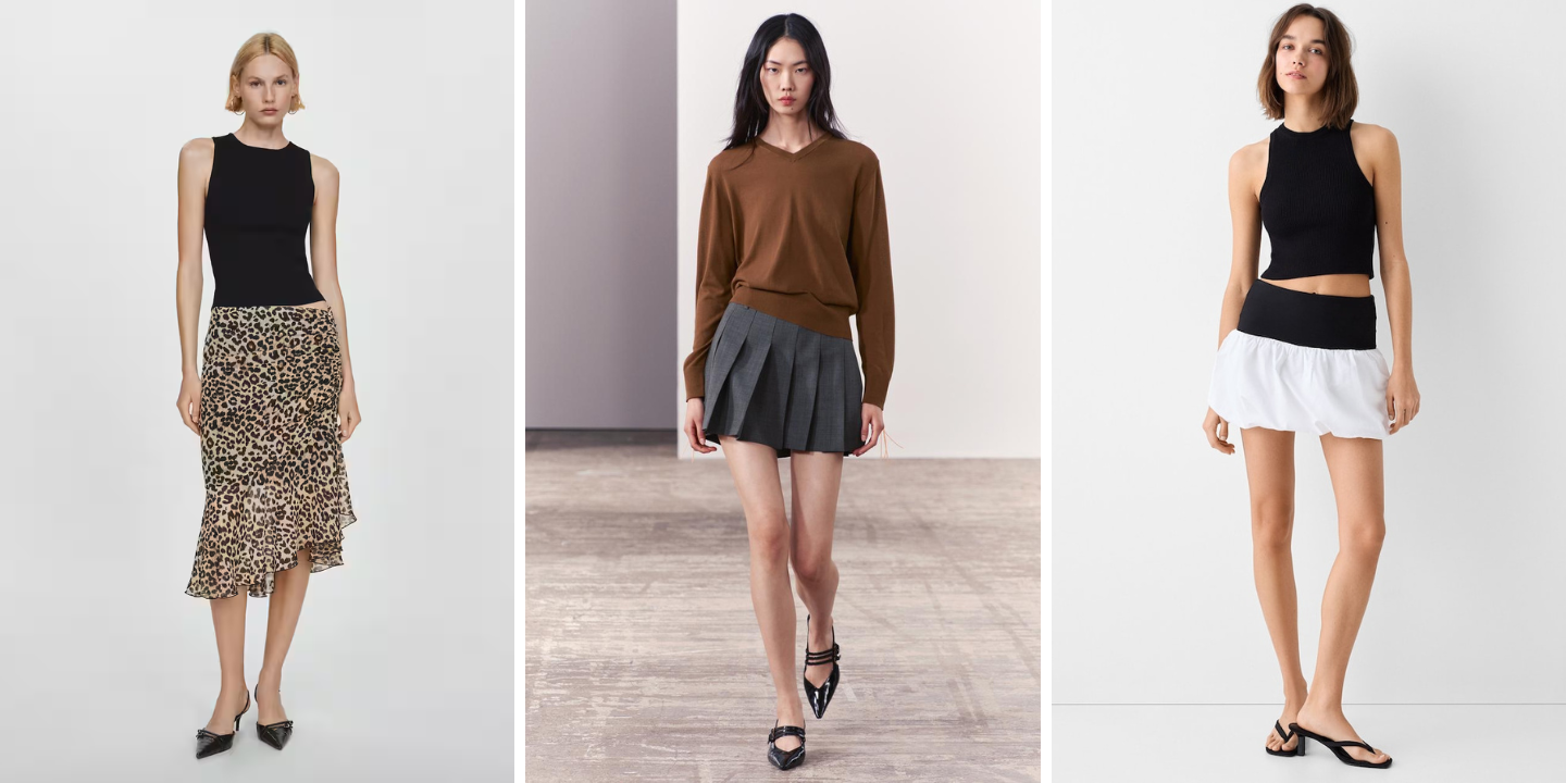 A temperatura vai subir. Aproveite o bom tempo com estas 17 saias fresquinhas (desde 19,99€)