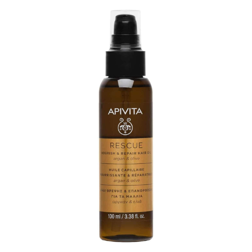 Apivita, Rescue Hair Oil Óleo Capilar Nutritivo, 100ml