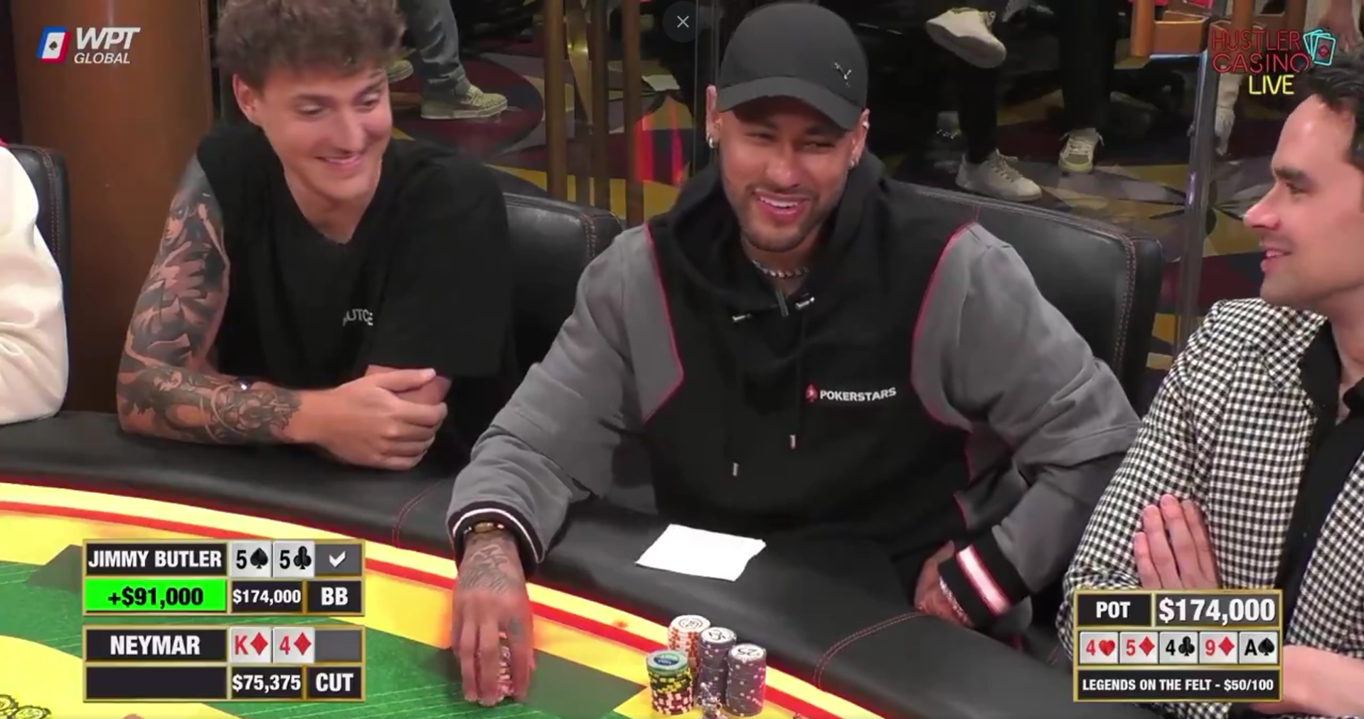 Neymar e jogador da NBA defrontaram-se em torneio de póquer – e um ficou com menos 160 mil euros