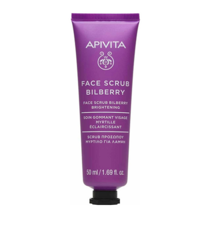 Apivita, Face Scrub Creme Exfoliante Para Luminosidade com Mirtilo