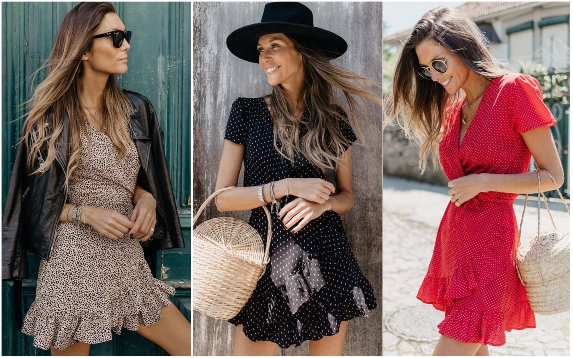 Os wrap dresses com folhos estão na moda e nós temos 15 sugestões