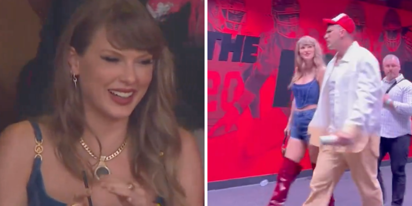 Taylor Swfit enlouquece estádio (e a internet) ao torcer pelo namorado Travis Kelce