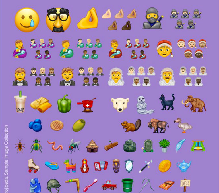 Na lista dos novos emojis para 2020 há bubble tea e homens com véu