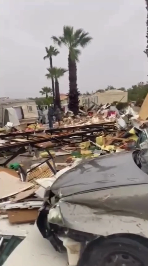 Tornado faz 1 morto e quase 30 feridos em parque de campismo em Albufeira. Veja o vídeo